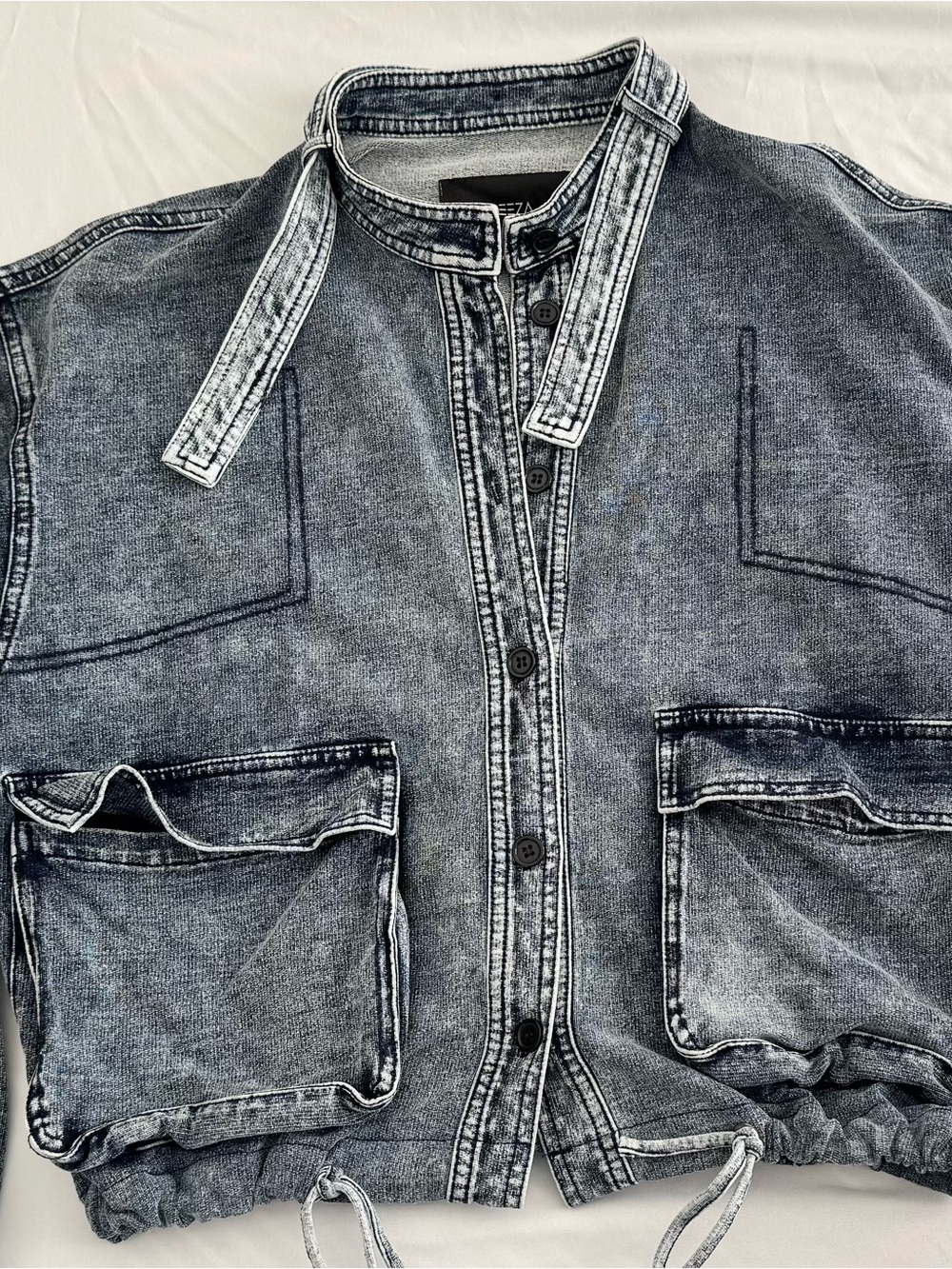 Aleeza Paris Denim Jacket- size XS - Picture 8 of 8